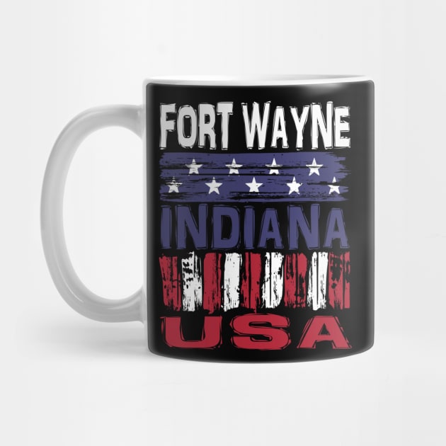 Fort Wayne Indiana USA T-Shirt by Nerd_art